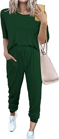 PRETTYGARDEN Women's Two Piece Sets 2025 Summer Spring Jogger Pants Travel Vacation Lounge Outfits Airplane Matching Clothes