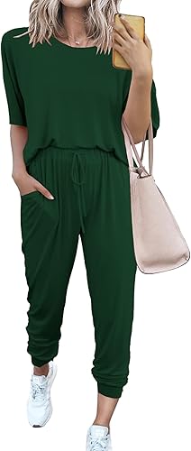 PRETTYGARDEN Women's Two Piece Sets 2025 Summer Spring Jogger Pants Travel Vacation Lounge Outfits Airplane Matching Clothes