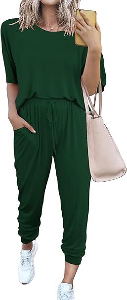 PRETTYGARDEN Women's Two Piece Sets 2025 Summer Spring Jogger Pants Travel Vacation Lounge Outfits Airplane Matching Clothes