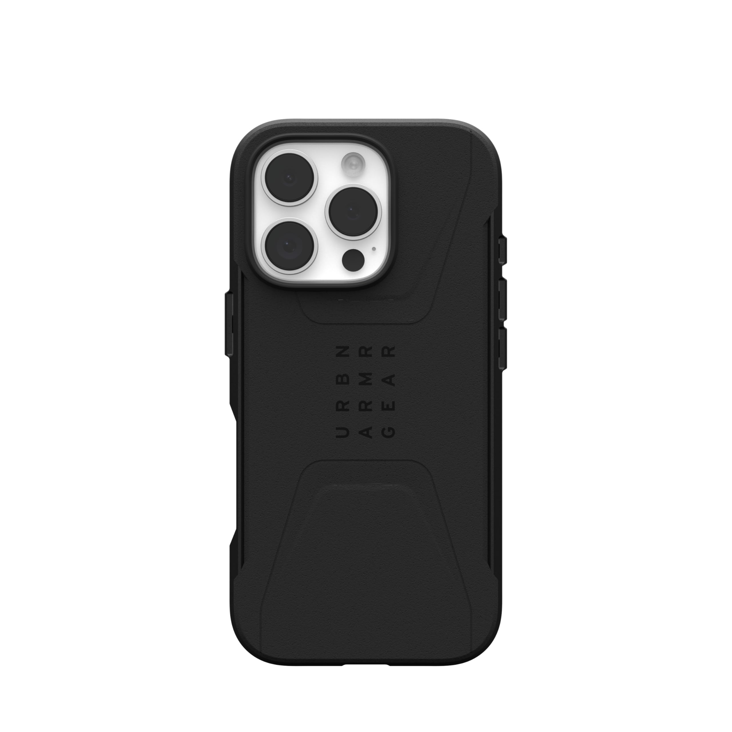Urban Armor Gear UAG Civilian Cover protettiva progettata per iPhone 16 Pro da 6,3 pollici, compatibile con MagSafe, robusta, sottile, elegante, antiurto, antiscivolo, ultra resistente, nero