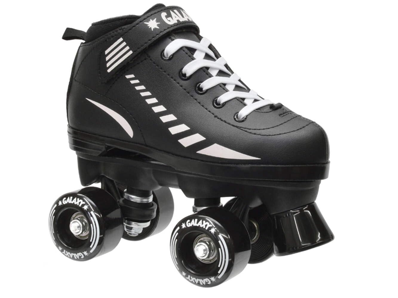Epic Galaxy Elite Black Quad Roller Skates Package Juvenile 12