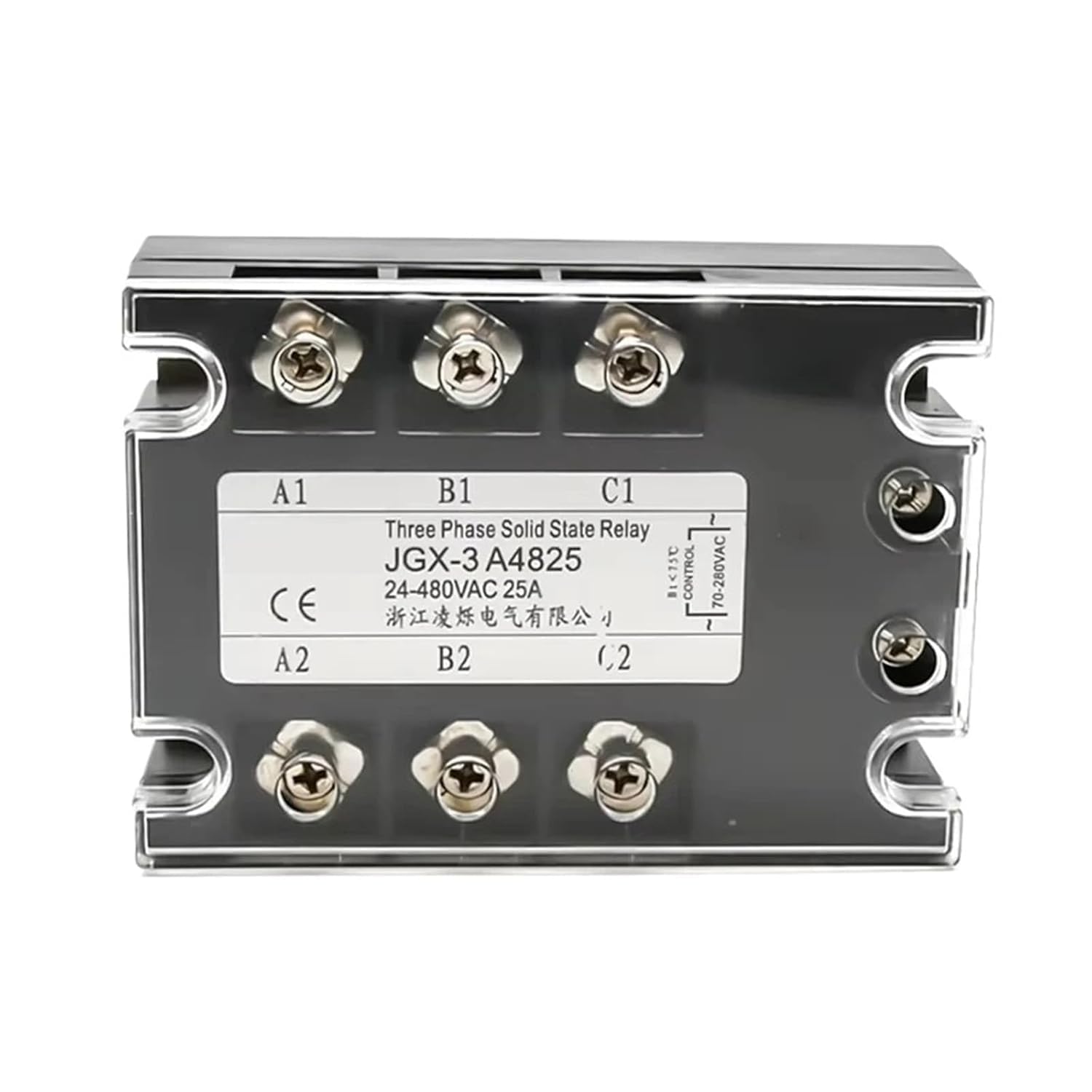 NWPNLXEA 1Pcs 380V Input 70-280VAC Output 24-480VAC Three-Phase Solid State Relay SSR-10A/25A/40A/60A/80A/100A/120A AC Controlled AC(80AA)