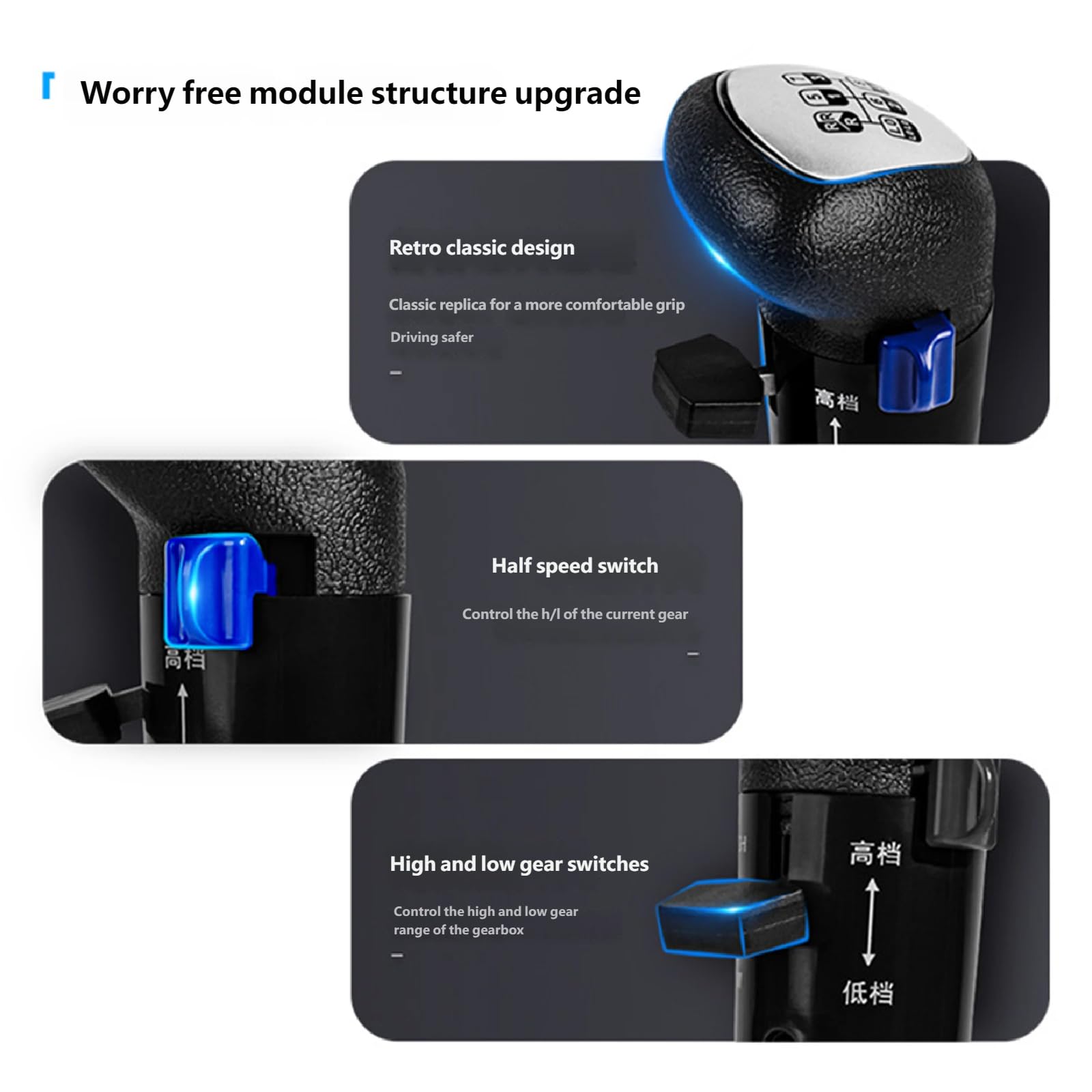 Adaptateur de levier de vitesse de prise en de jeux multiples Installation facile Configurations conviviales pour les débutants Convient simulateurs de camions et de courses Jeux multiples