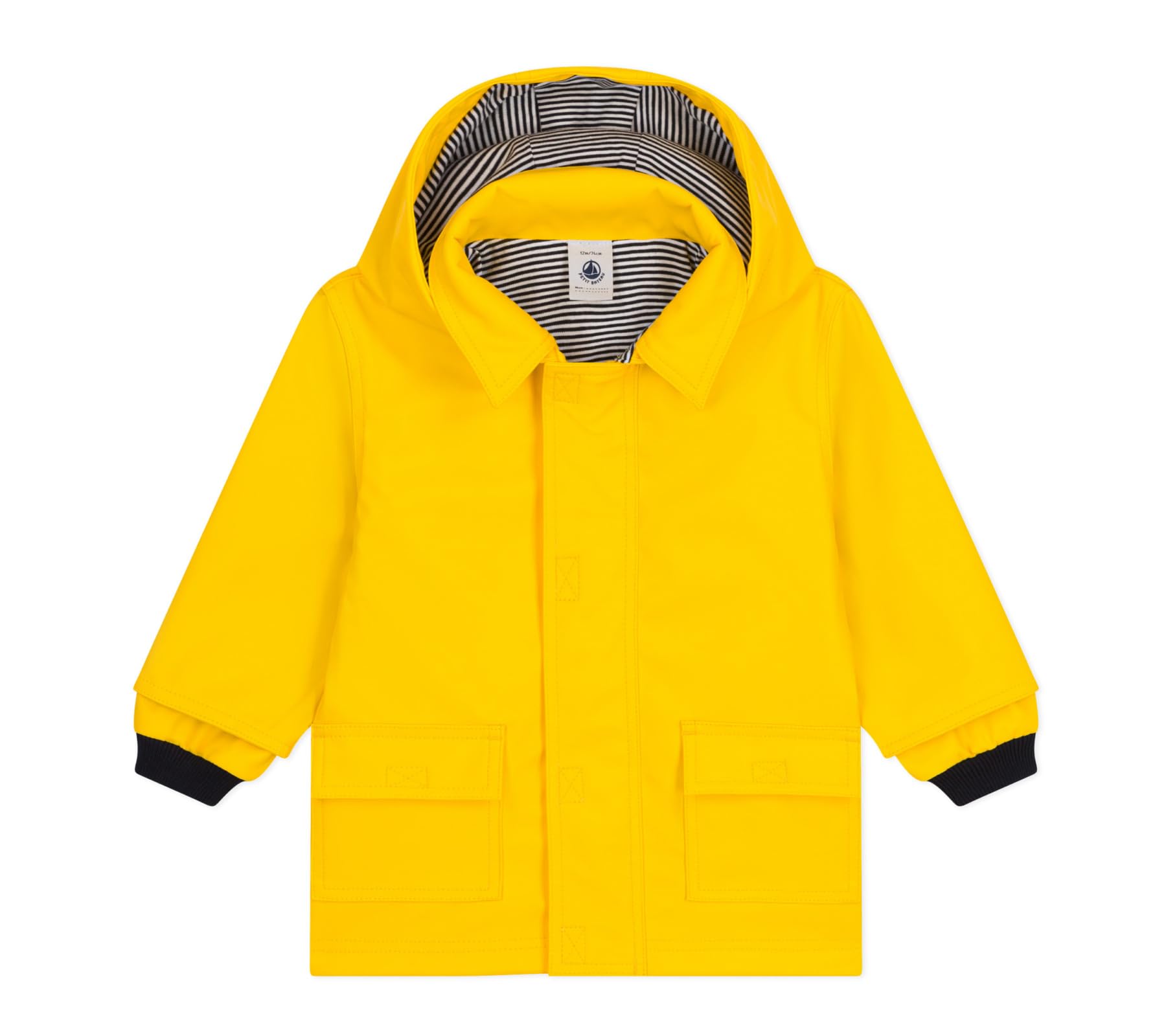 Petit Bateau Uniseks gewaxte jas voor baby's, geel, 3 Jahre