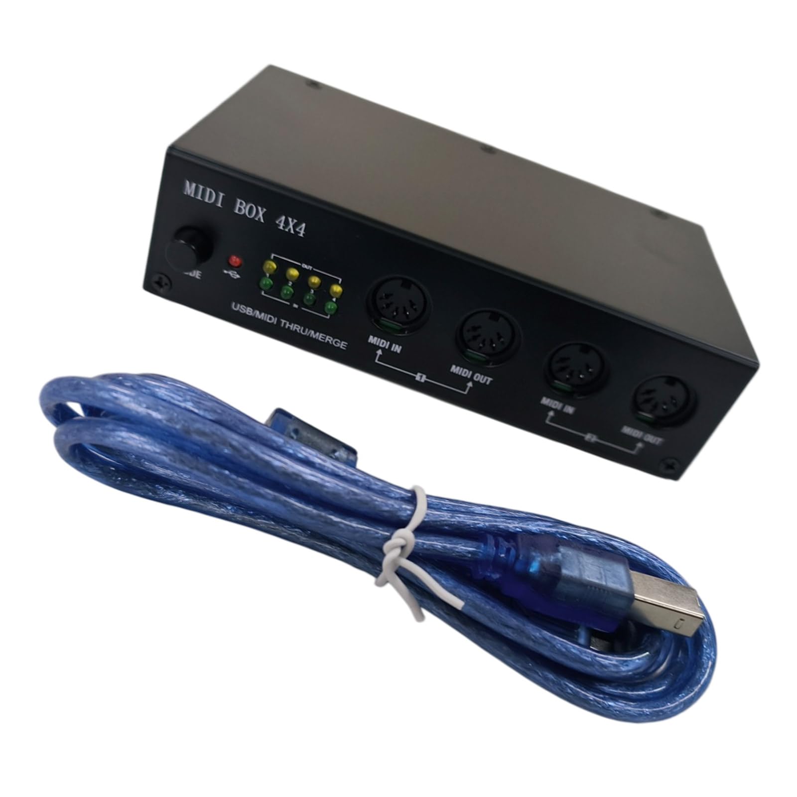 Box Editor USB a 4 porte per collegamento simultaneo di strumenti per configurazioni musicali mobili Controller per principianti