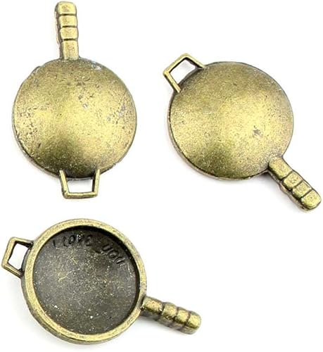 Bisutería bronce antiguo colgantes fl2005Wok Olla Craft un montón reparación suministros