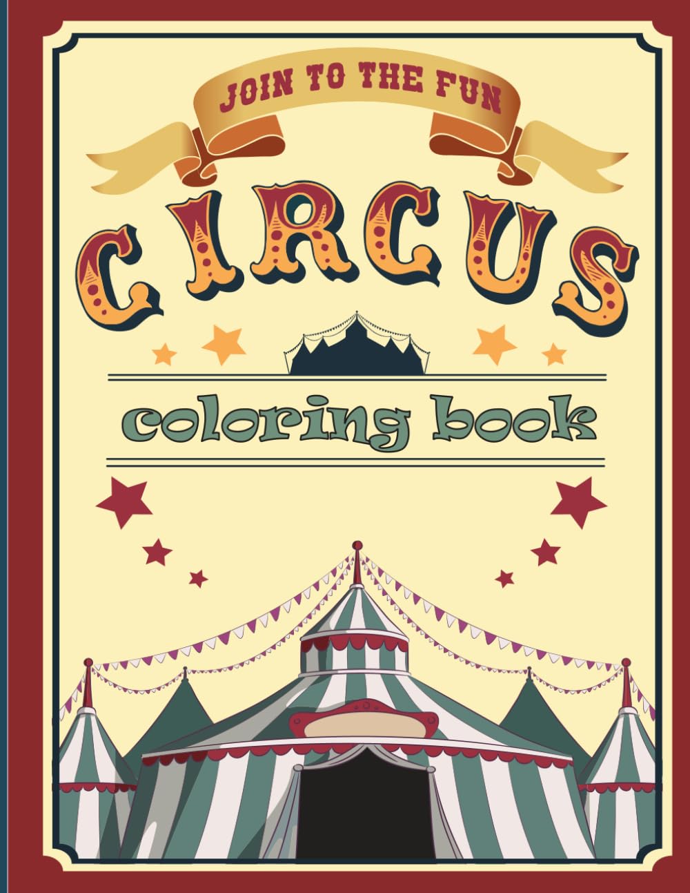 Circus Coloring Book for Kids Ages 3–6 Fun & Easy