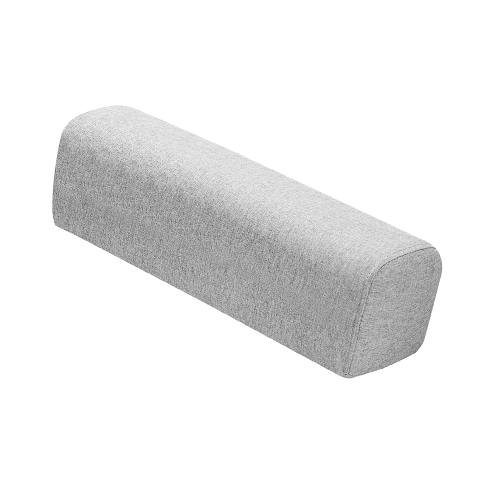 Ronyme Couch Side Arm Rest Pillow Cushion Bolster Rectangular Elbow Support Armrest for Bed Car Armchair Home Sitting, Light Gray