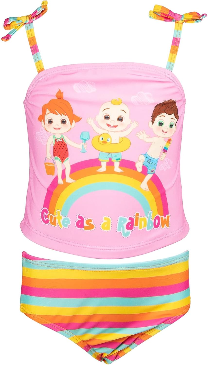 CoComelon Tankini Top Swimsuit & Swim Bottom Set