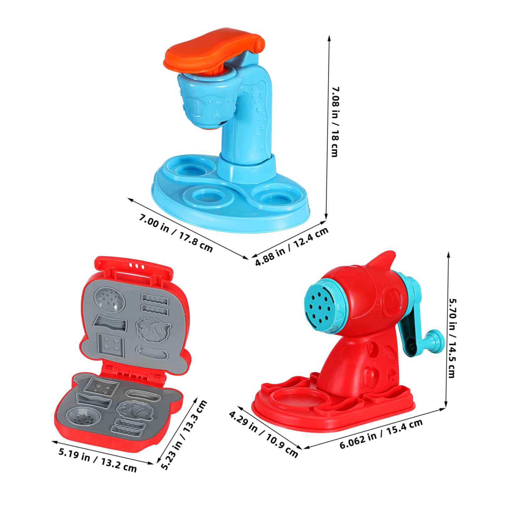 Mipcase Set Giochi per Bambini 51 Pezzi Strumenti per Pasta Modellabile in Abs, Kit Cucina Giocattolo Educativo per Feste e Compleanni, per Ragazzi e Ragazze