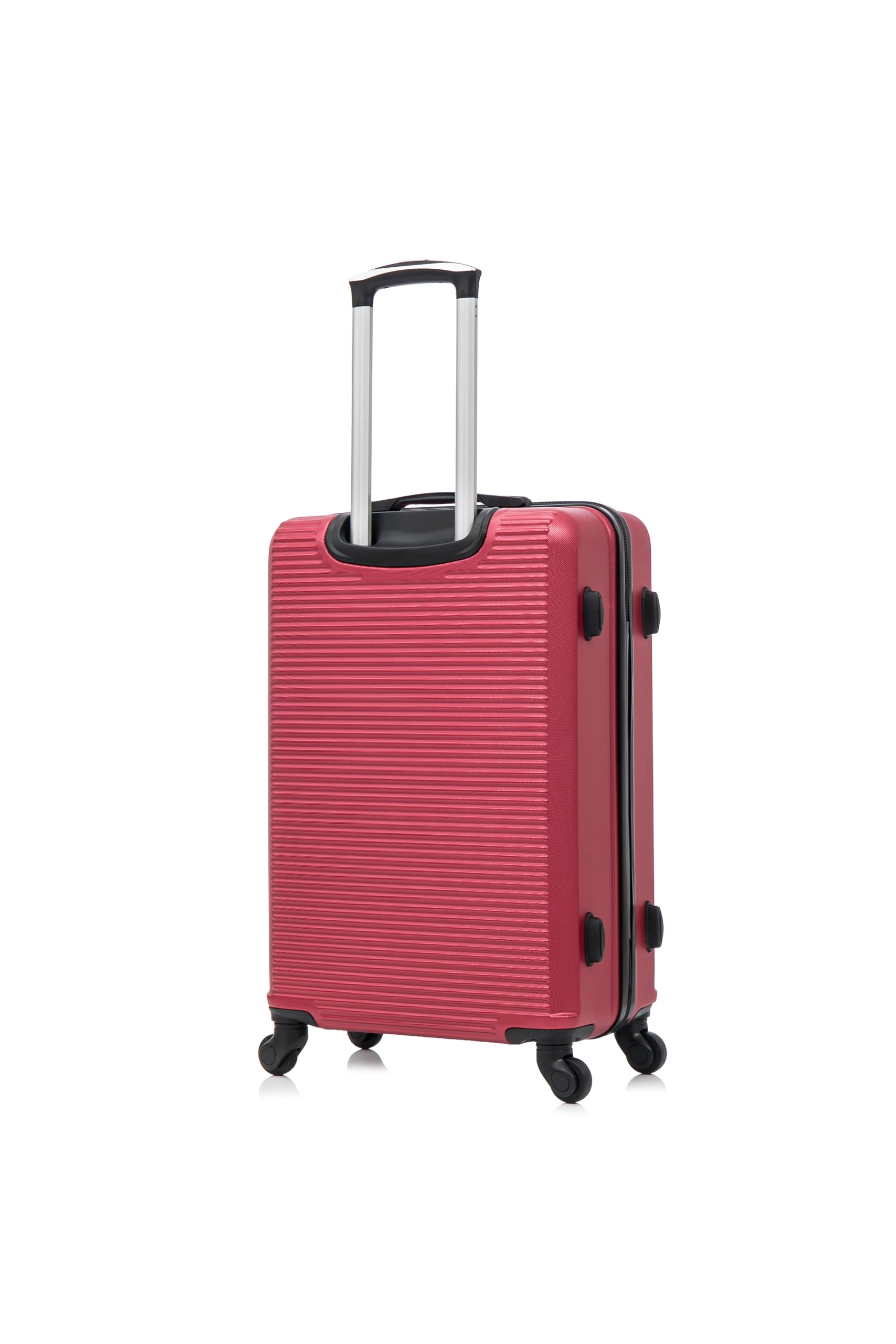 CELIMS - Valigia Media 20 kg Rigida Leggera | Valigia da Stiva 65cm Donna | Lucchetto Integrato | ABS | Trolley Medio 65cm con 4 Ruote | Bordeaux