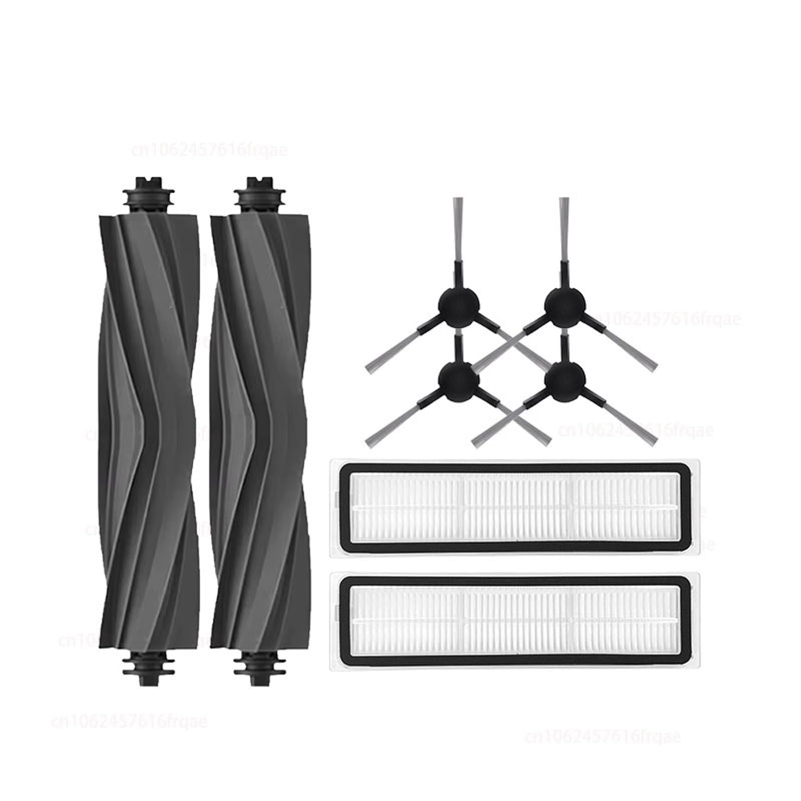 Compatible for Dreame D9 Max Gen2 Robot Vacuum, 5-in-1 Replacement Kit with Rubber Brush, Side Brushes, Mop Pads, HEPA Filters(Chocolate)