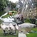 Misting Cooling System,50ft(15M) Misting Line 10 Stainless Steel Mist Nozzles 10 Connector Outdoor Cool Mister for Patio Garden Umbrellas Greenhouse Fan Trampoline Waterpark