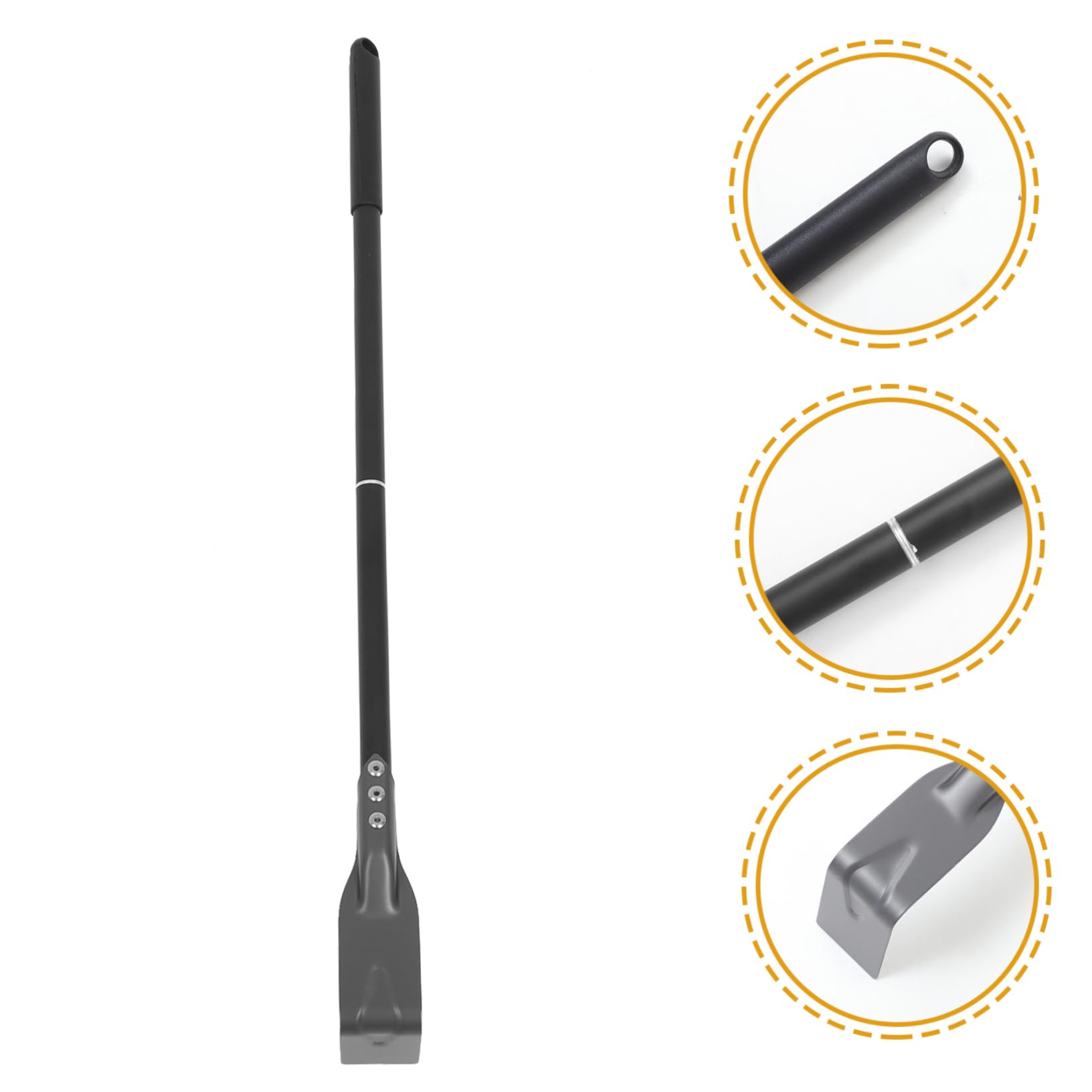 Happyyami Charcoal Ash Tool with Extended Handle Versatile BBQ Cleaner Fireplace Scraper for Efficient Ash Removal from Ovens and Grills Lightweight and Portable Cleaning Accessory