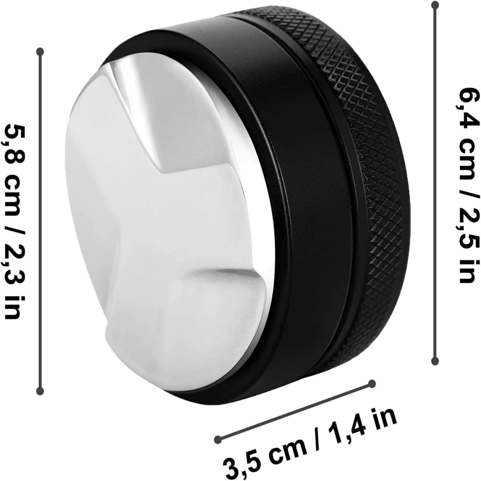 Distributeur à Café 58mm - Niveleur De Mouture Inox Pour Expresso Parfait | Accessoire Barista
