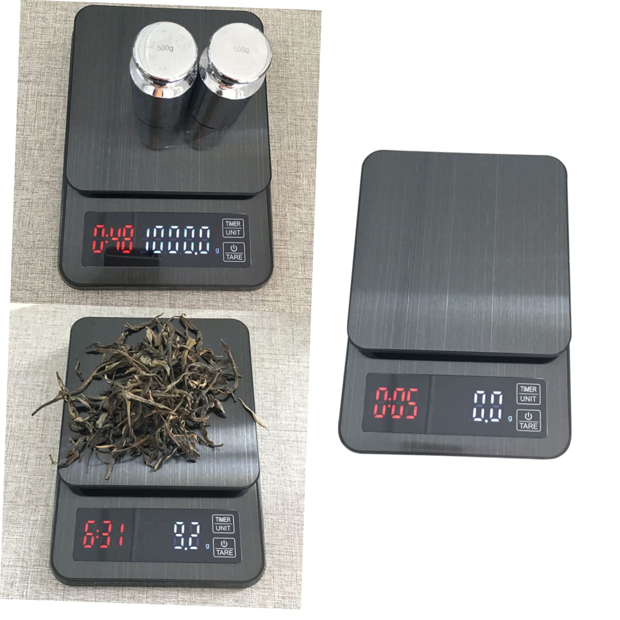 Ciieeo 3kg Báscula De Café Digital Portátil Ultradelgada Multifunción Fácil De Limpiar Pantalla Grande Para Té Cocina y Alimentos Báscula Electrónica