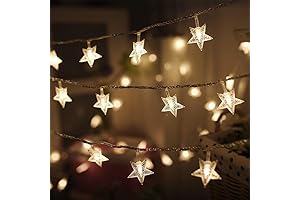Twinkle Star 100 LED Star String Lights: Illuminate Your Outdoor Spaces with Enchanting Warmth