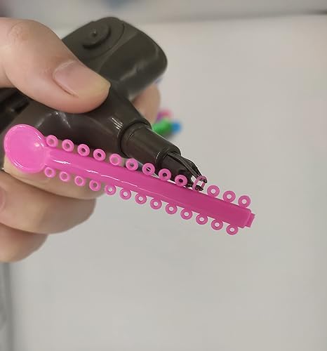 Miniatura 5 de Easyinsmile 1040 lazos de ligadura de ortodoncia dental y herramientas de ligadura de ortodoncia, herramientas de ligadura elástica, bandas de goma