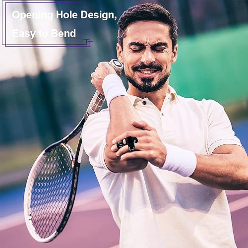 Miniatura 2 de Mezeic Férula de dedo soporte ajustable elástico de compresión para dedos, soporte de dedo para aliviar el dolor en las articulaciones, protector de