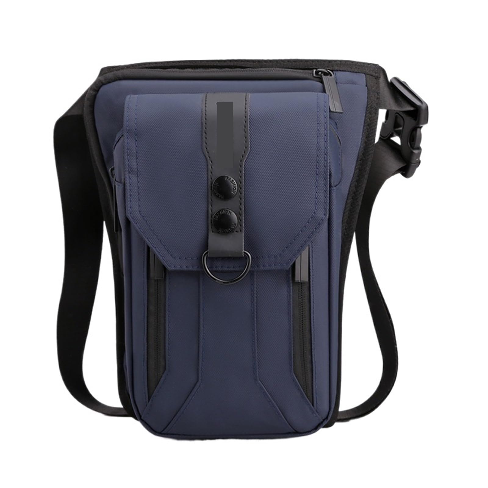 Uomo Outdoor Ciclismo Gamba Marsupio Versatile Sport Marsupio Cintura Nylon Fanny Pack Maschio Solido Sling Impermeabile Borsa a Tracolla per le avventure all'aperto, il pendolarismo(Dark Blue)