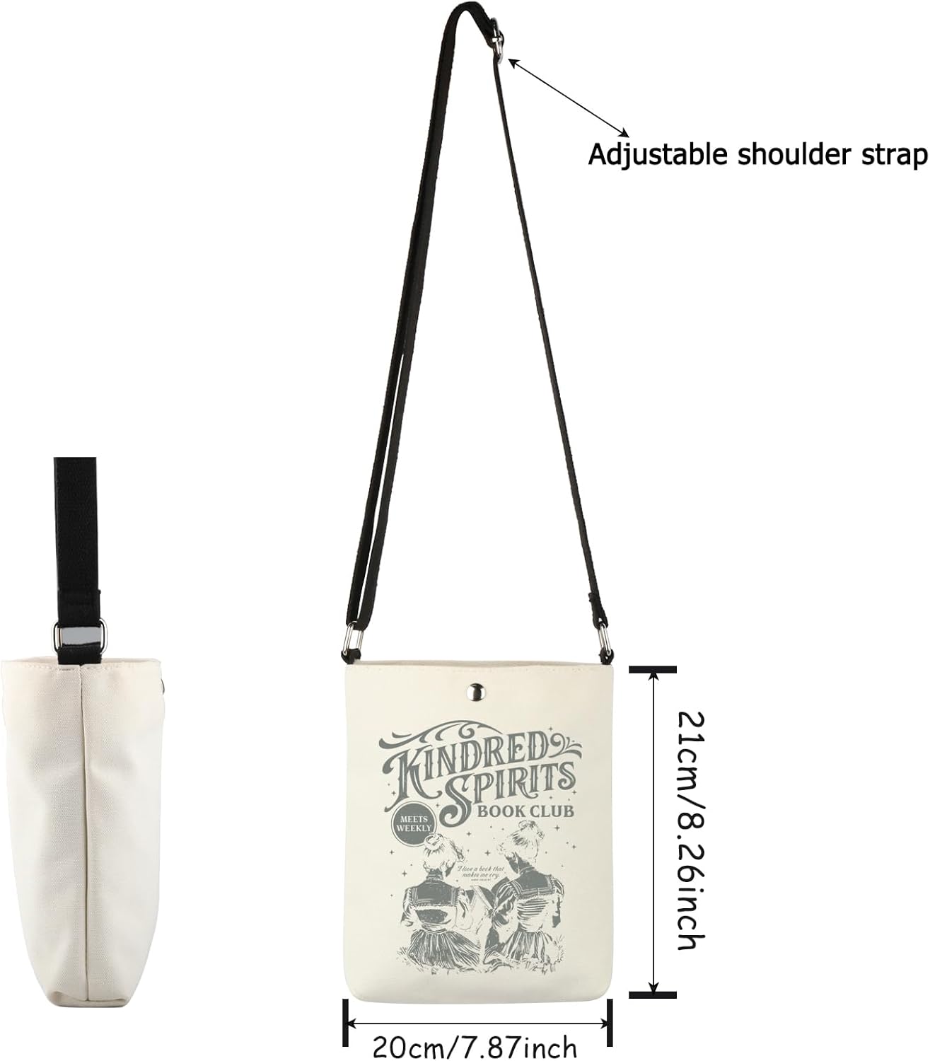 Lywjyb Birdgot Anne Novel Crossbody Bag Reading Book Merch Literary Gift Long Distance Friends Gift - Image 4