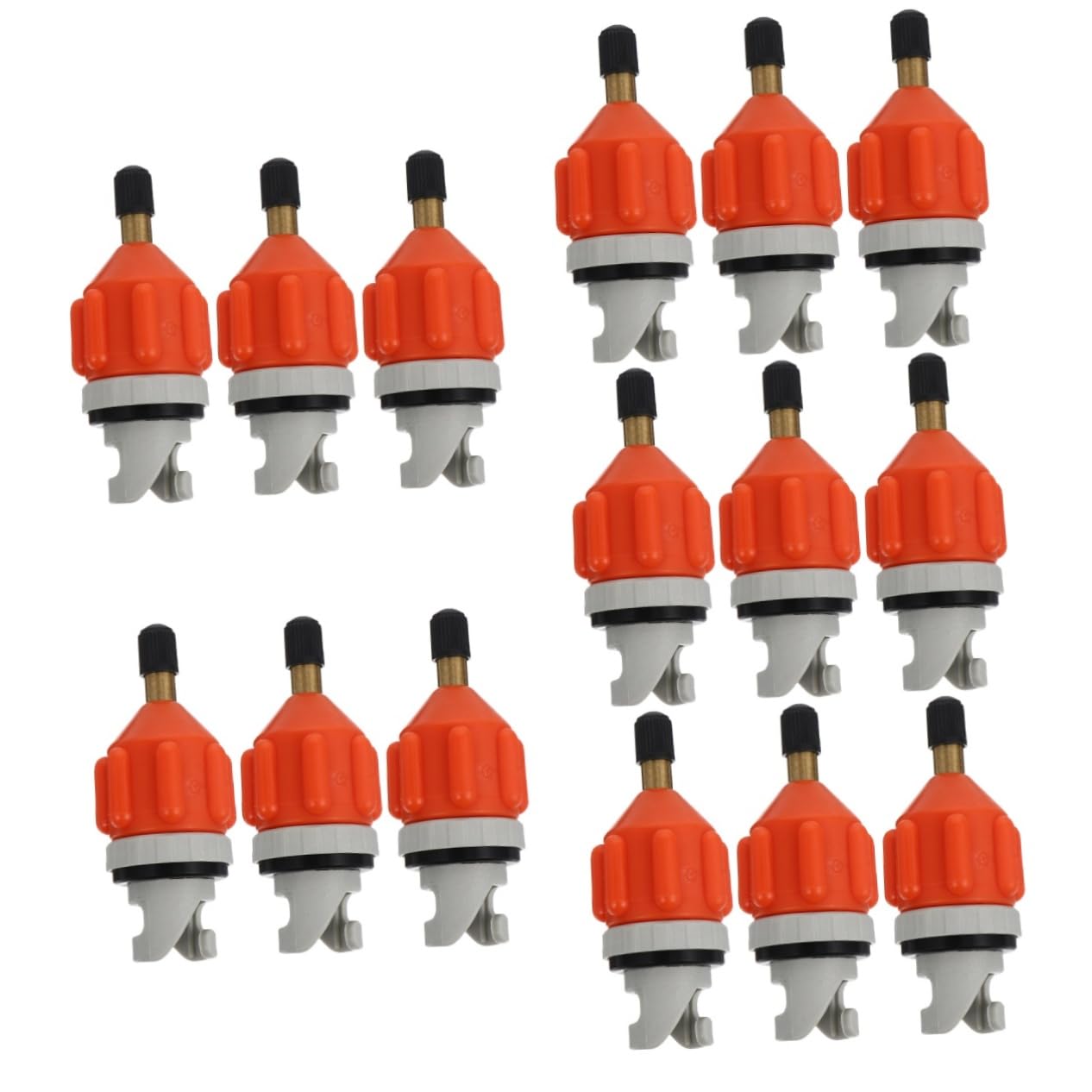 ibasenice Adattatore Ugello Gas Ugelli Adattatore Valvola Pompa dell'Aria Air Pump Pompa Ad Aria Adattatore Pompa Gonfiabile Adattatore Pompa Kayak Gomma da Cancellare Rosso