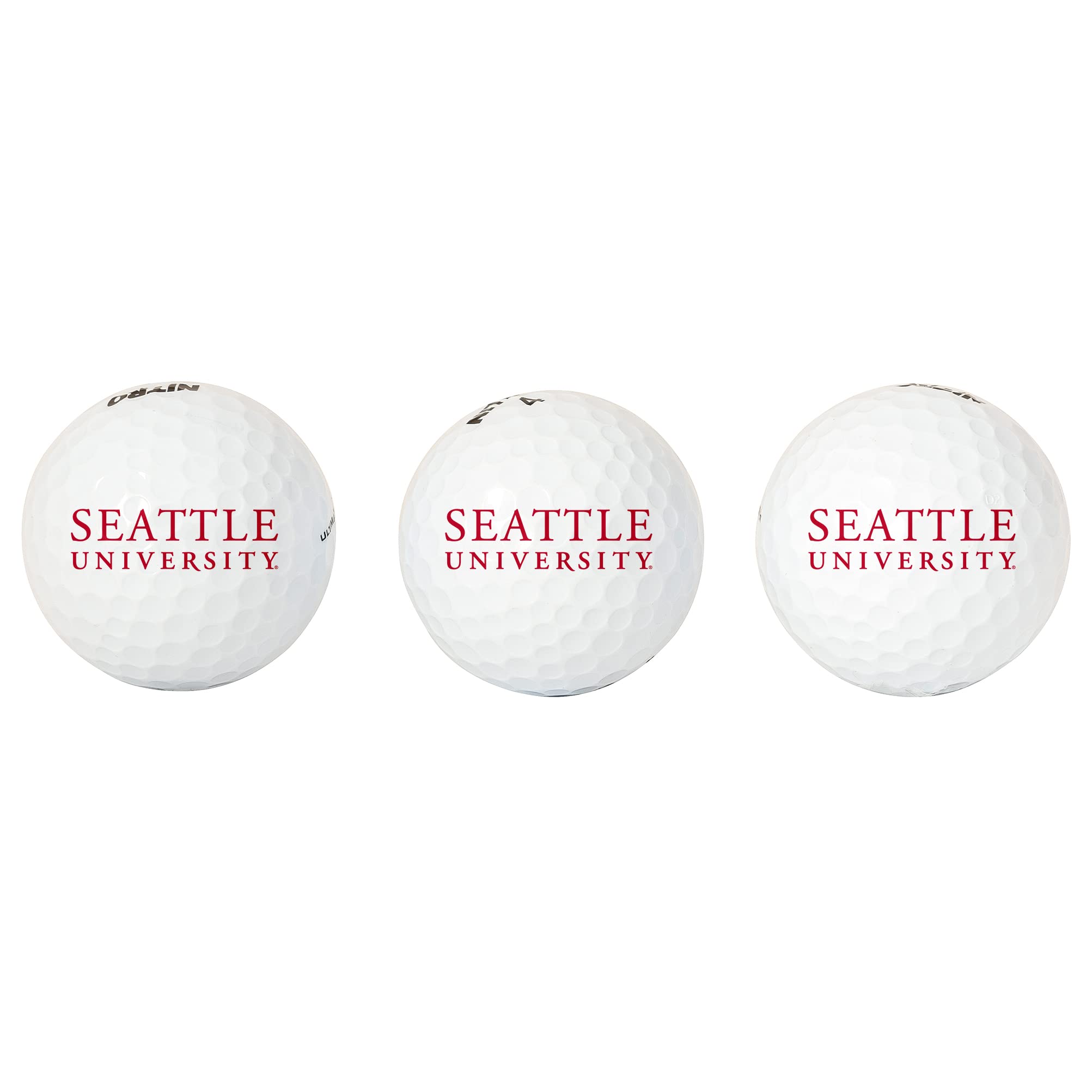 Desert Cactus Seattle University Golf Balls 3 Pack Full Color Golf Ball (Design B)