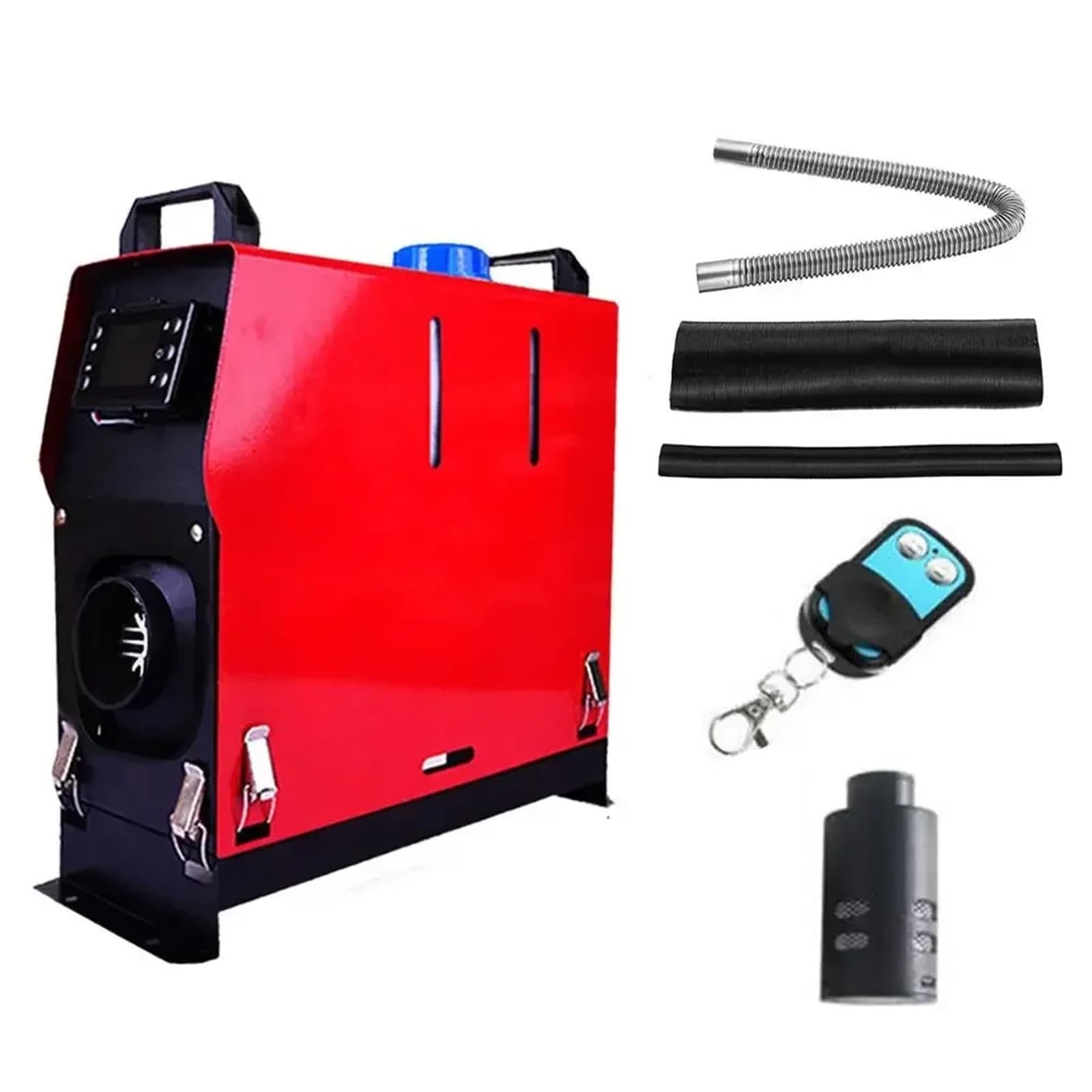 Nagrzewnica postojowa 12V 5KW 8KW Podgrzewacz Powietrza Na Olej Napędowy 1-otworowy 4-otworowy Monitor LCD Podgrzewacz Postojowy Na Olej Napędowy Do Samochodów Ciężarowych samochodowy(12V 5KW 4 Hole)