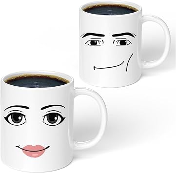 Face Mug, Ceramic Coffee Cup, 11 Oz Custom Novelty Mug