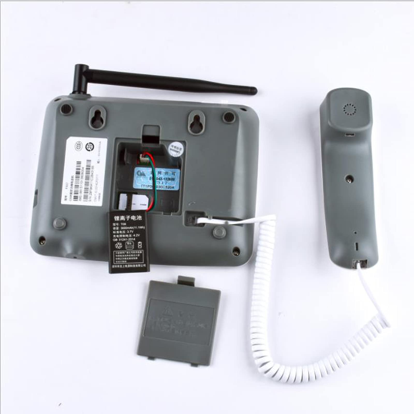 Teléfono de sobremesa clásico de botones grandes, Teléfono fijo con pantalla de identificación de llamadas, manos libres, envío y recepción de mensajes de texto, identificador de llamadas, teléfono de