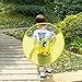 Kids Raincoat ,Cartoon Duck Raincoat and Umbrella Hat Waterproof UFO for Baby Girls and Boys Poncho Rain Hat (Yellow, S)