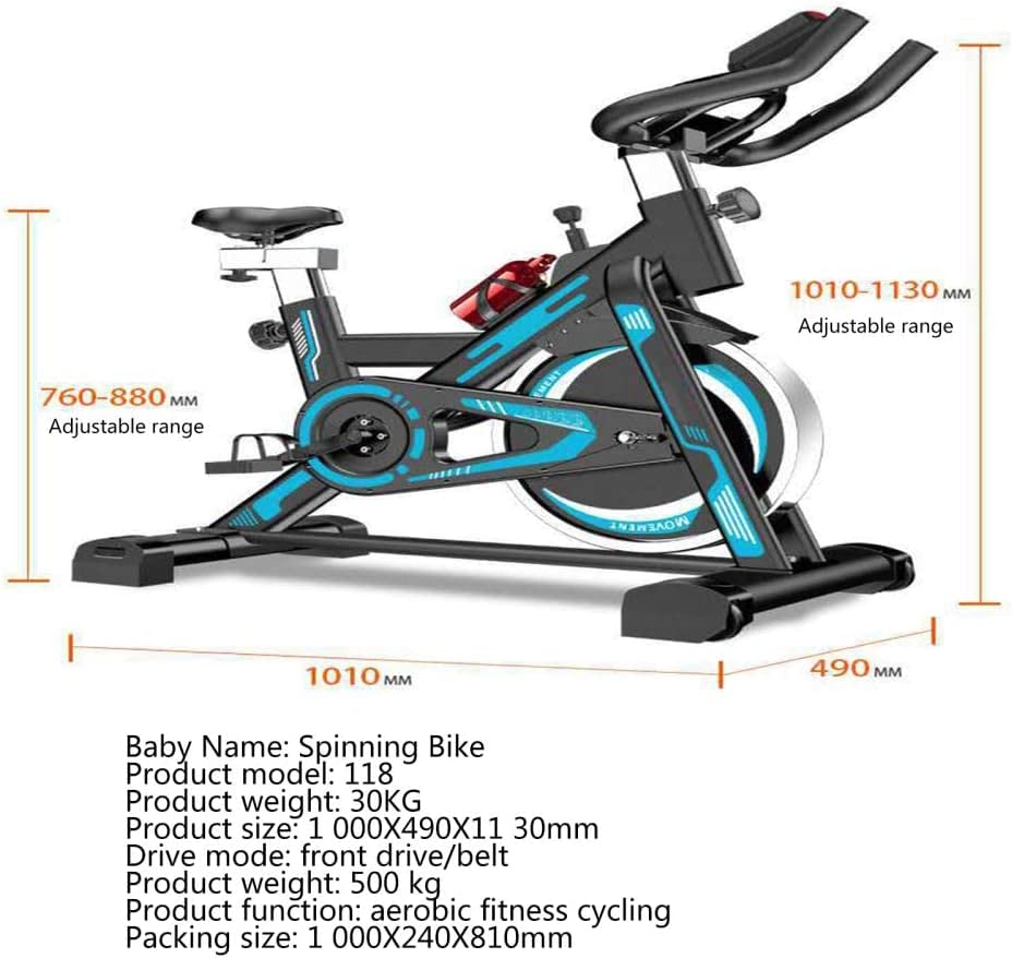 CASEGO Vélo Spinning Pliable – Pédalier Silencieux – Résistance électromagnétique – Écran LCD – Accoudoir Et Dossier – Charge Max 120kg