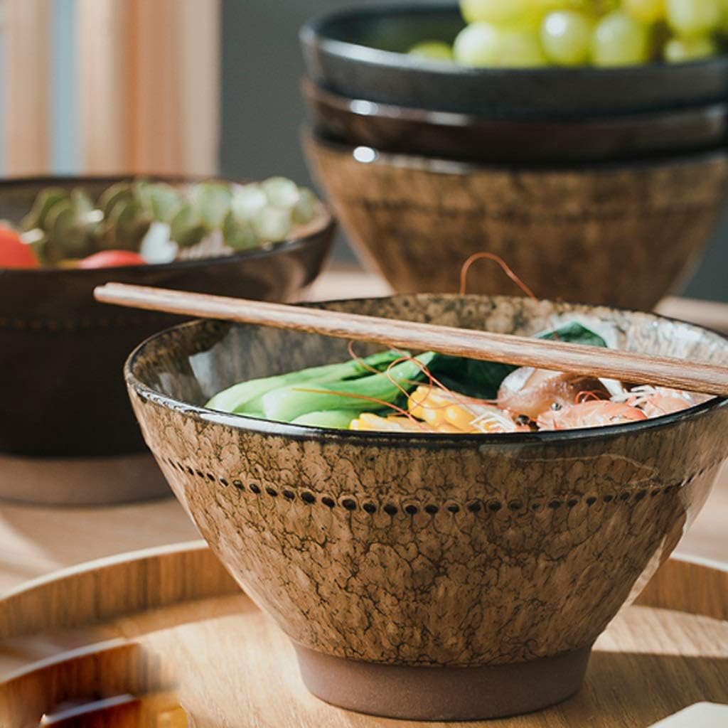 Ceramics With Lid Bowl Noodle Student Dormitory Personality Rice Soup Instant Household Small image 3