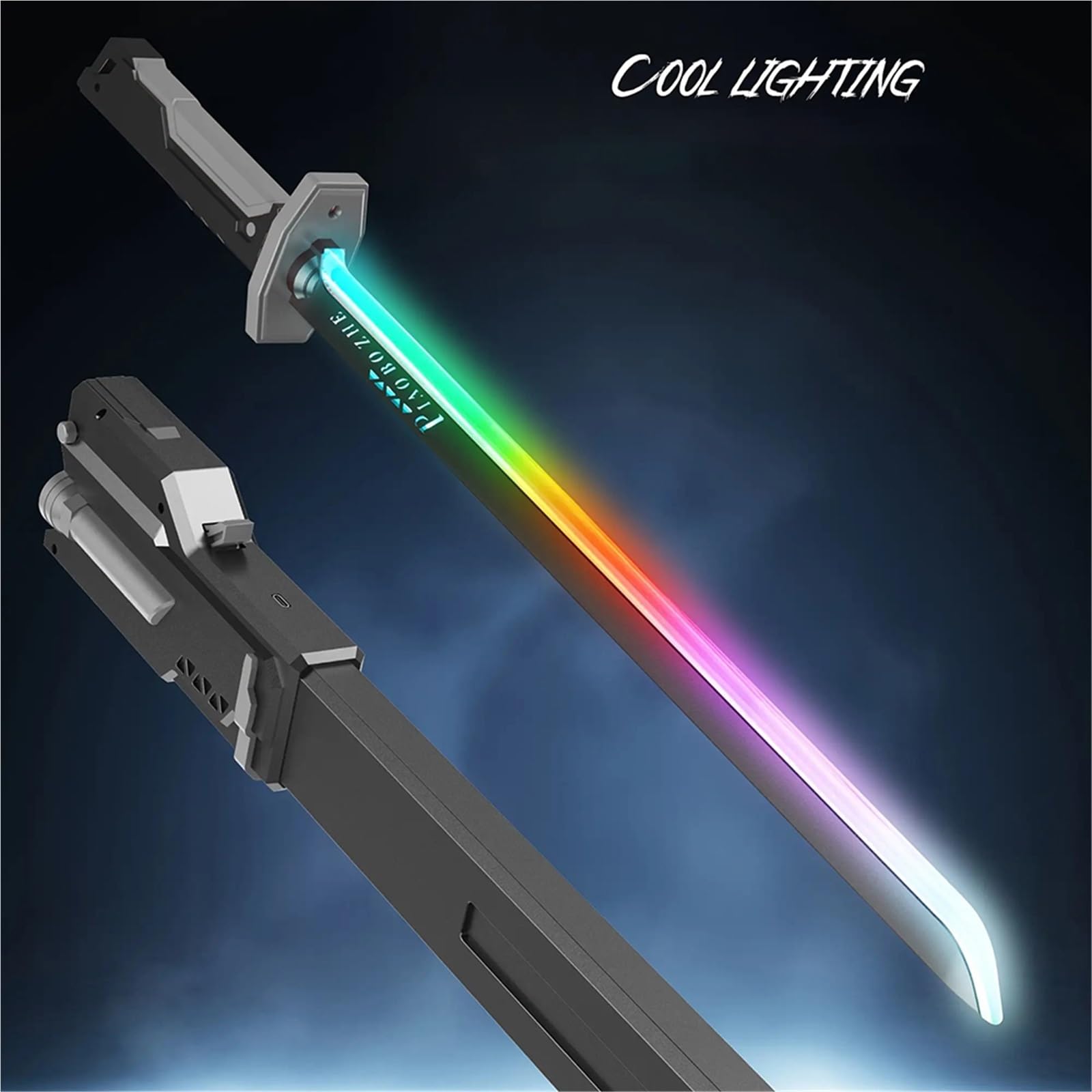 Spada Luminosa Forma Stelle Filanti Colorate con Effetto Scintille Fumo Spada Luminosa per Adulti, Accessori Feste, Attrezzatura Decompressione