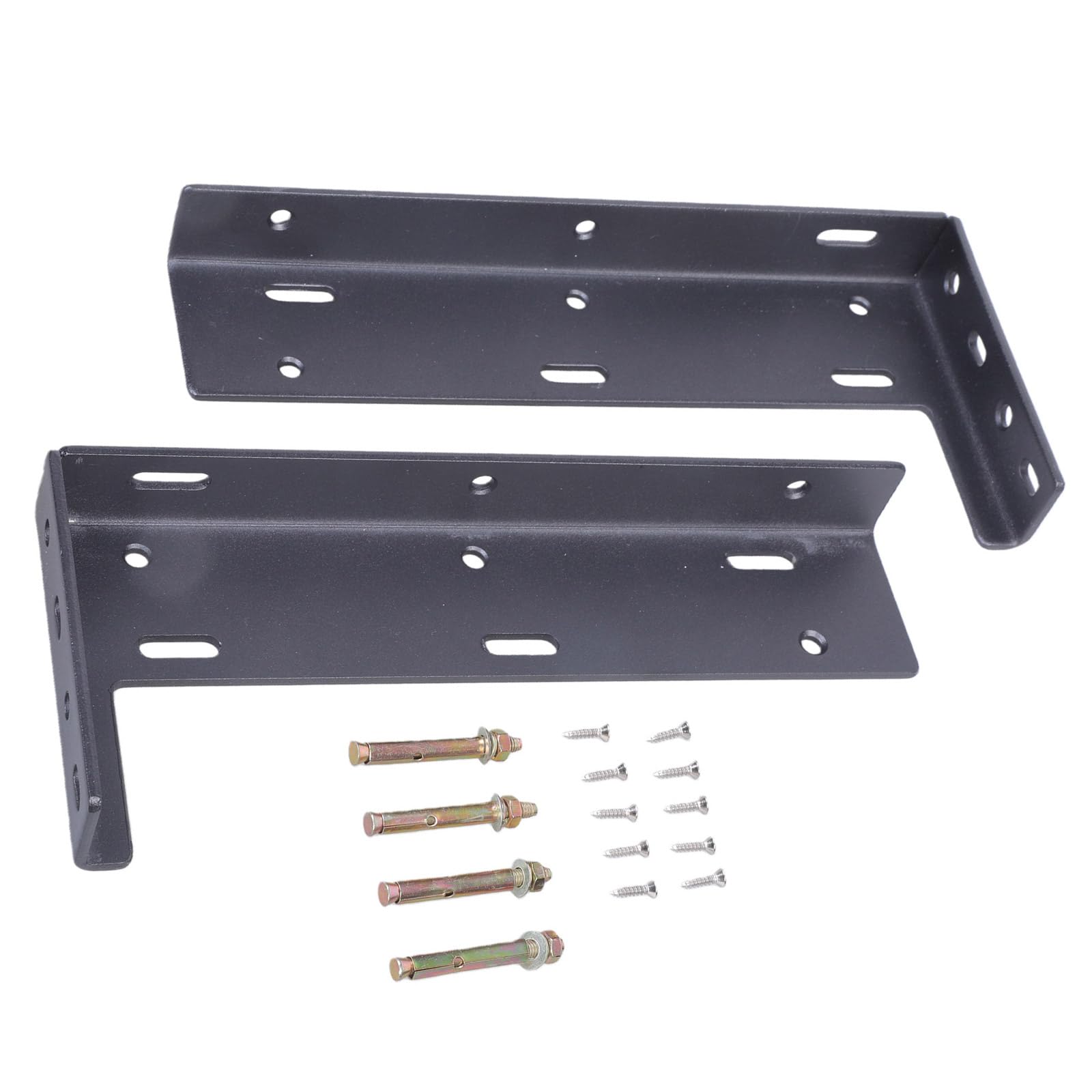 Shyyoulqe Multicolor Duty Metal Shelves Brackets Thicked Invisible L Brackets Wall Mounted Layer Board Bracket Enduring Suspended Tripod Shelf