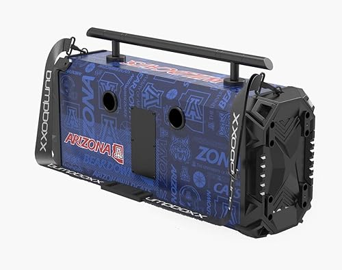 Miniatura 3 de Bumpboxx Altavoz portátil Bluetooth Boombox Flare8 NCAA Arizona  Boombox retro con altavoz Bluetooth  Batería de litio recargable  Incluye micrófono