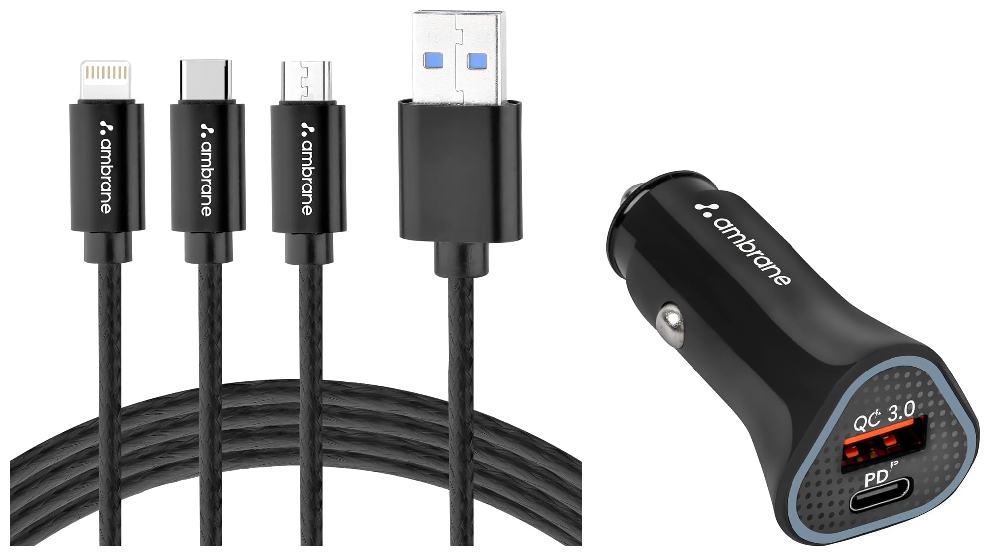 Ambrane 38w Fast Car Charger With Quick Charge Desertcart