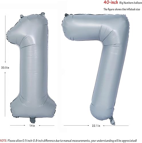 Vista 322 de 40" Macaron purple Number Balloons Helium Foil Mylar Balloon Birthday Party banquet Decoration 9