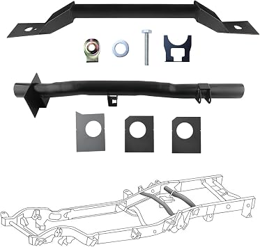Front Fuel Tank Support Crossmember and Rear Tank Support Crossmember Fit for 1999-2006 Chevy Silverado GMC Sierra 1500 2500