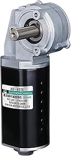 12V DC Worm Gear Reducer Motor Forward And Reverse High Torque Slow Speed Transmission Motor Power Failure Self-locking Motor
