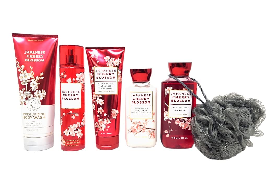 Japanese Cherry Blossom 8pc Deluxe Gift Set Includes