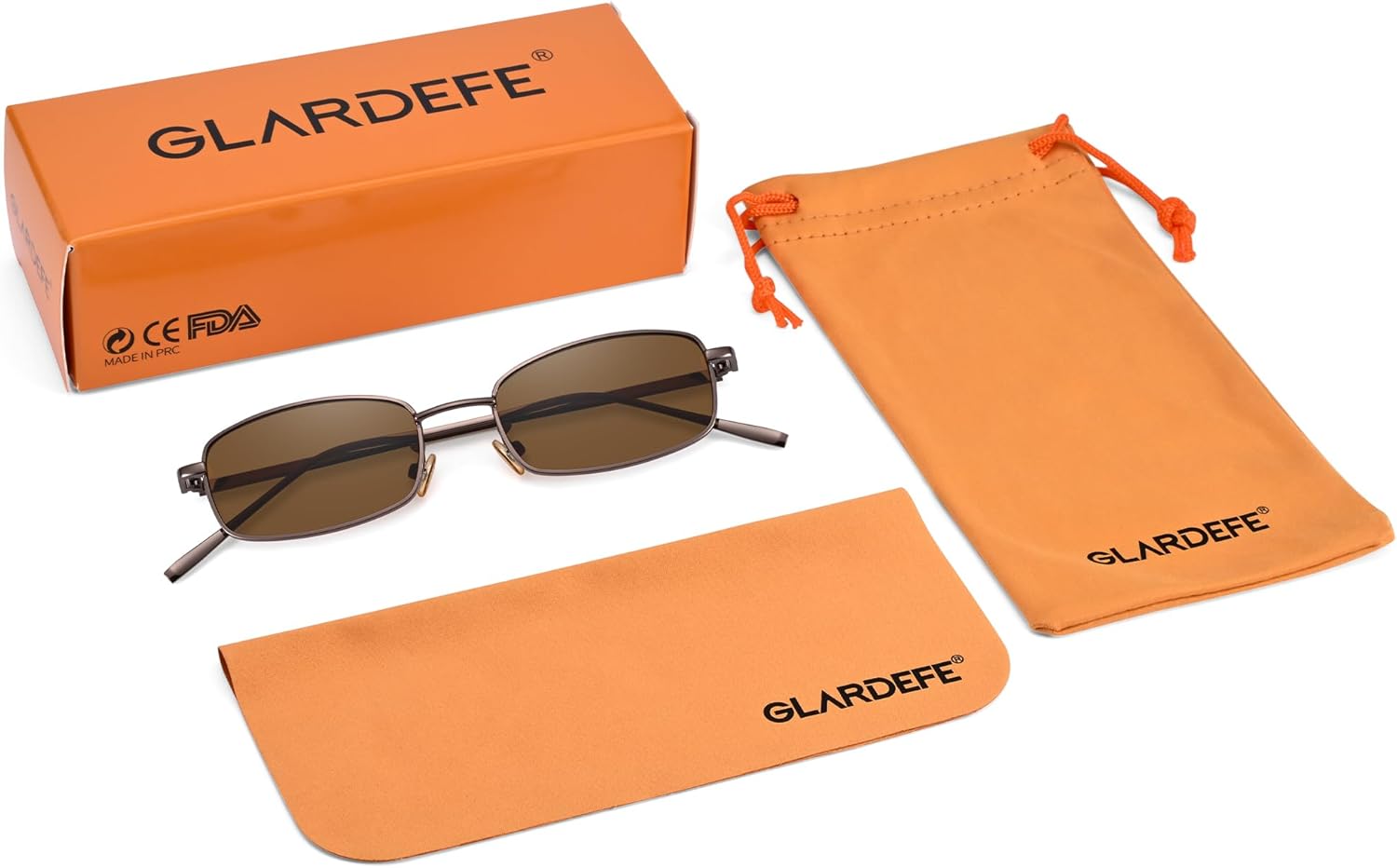 Y2k Rectangle Sunglasses for Women Men - Retro 80s 90s Narrow Oval Shades - Image 6