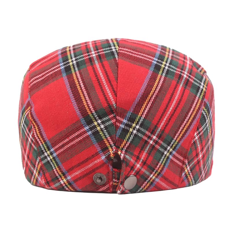 Image of Cotton Newsboy Cap,Breathable Ivy Gatsby Cabbie Beret Hat for Men's Women Driving Hunting Golf