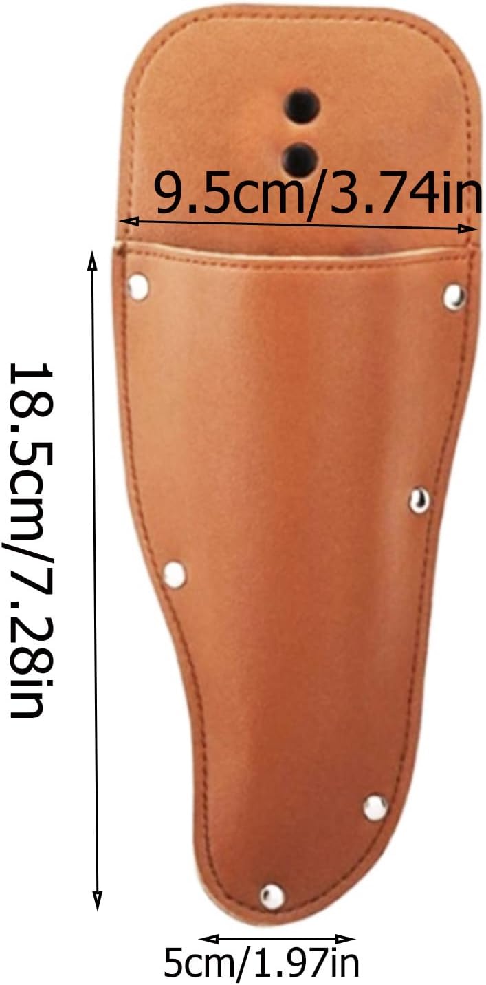 2pcs Pliers Holster,Garden Pruner Sheath, Pruner Holster, Premium PU Leather Holster Protective Case Cover Scabbard for Gardening Pruning Shears Scissor