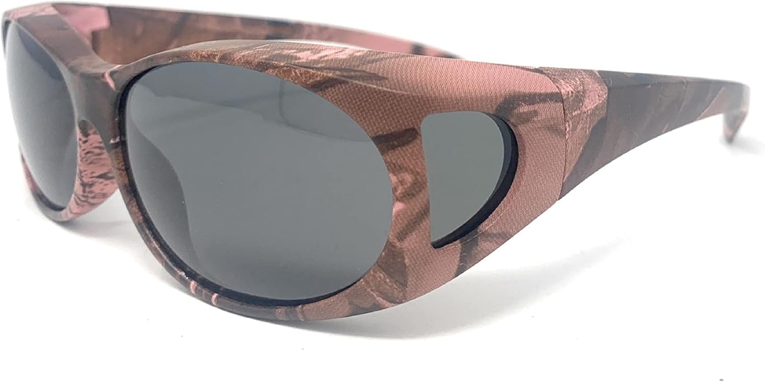 Unisex Polarized Fit Over Camouflage Sunglasses Wear Over Eyeglasses