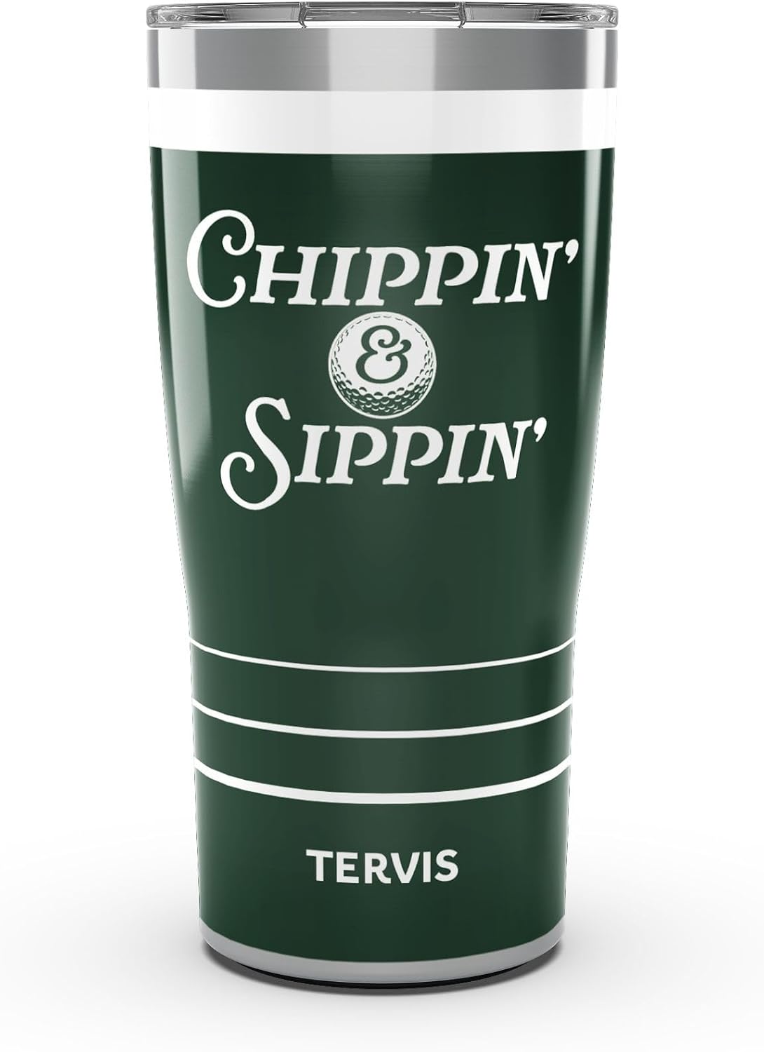 Tervis Traveler Golf - Chippin' & Sippin Made in USA Double Walled Insulated Tumbler Travel Cup Keeps Drinks Cold & Hot,