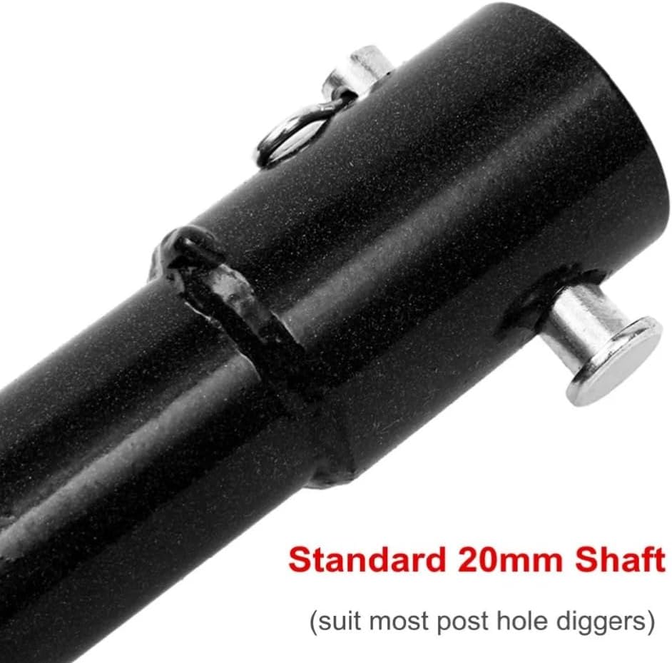 150mm*800mm Earth Auger Drill Bit Compatible with Petrol Planting Post Hole Digger Power Tool Accessories 80cm Length (Single Blade)