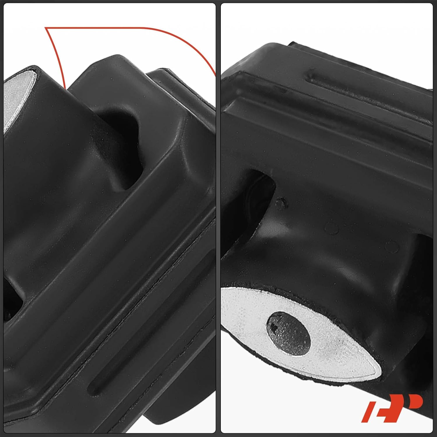 A-Premium 2PCS Front Left and Right Engine Mount Bushing Kit Compatible with Dodge Ram 1500 2006 2007, V8 5.7L Only, Replace# 55366665AB, 55366664AC
