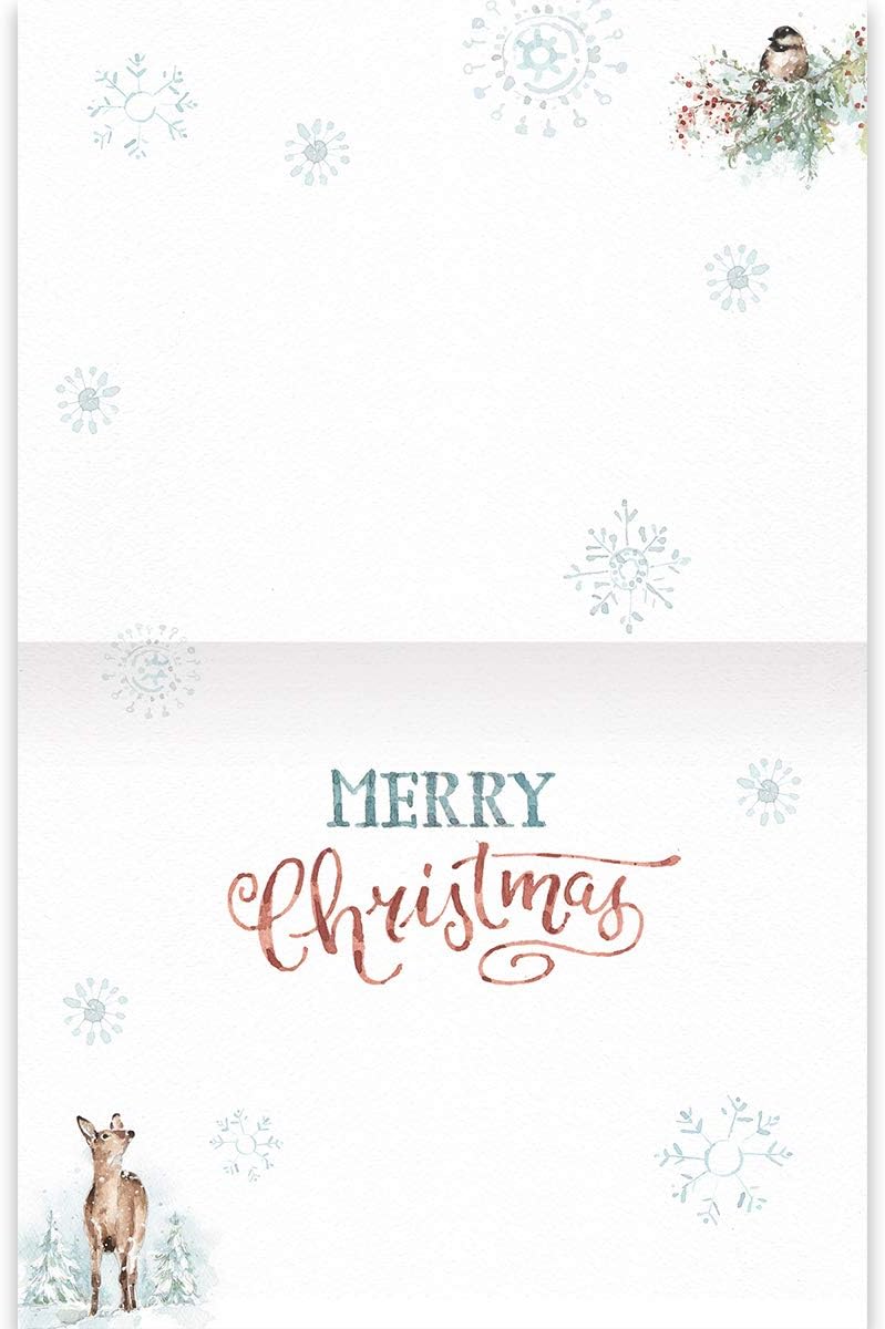 LANG Magical Holiday Boxed Christmas Cards, 8 Pop-Up Christmas Cards with Envelopes, Linen-Embossed Paper Stock - Image 3
