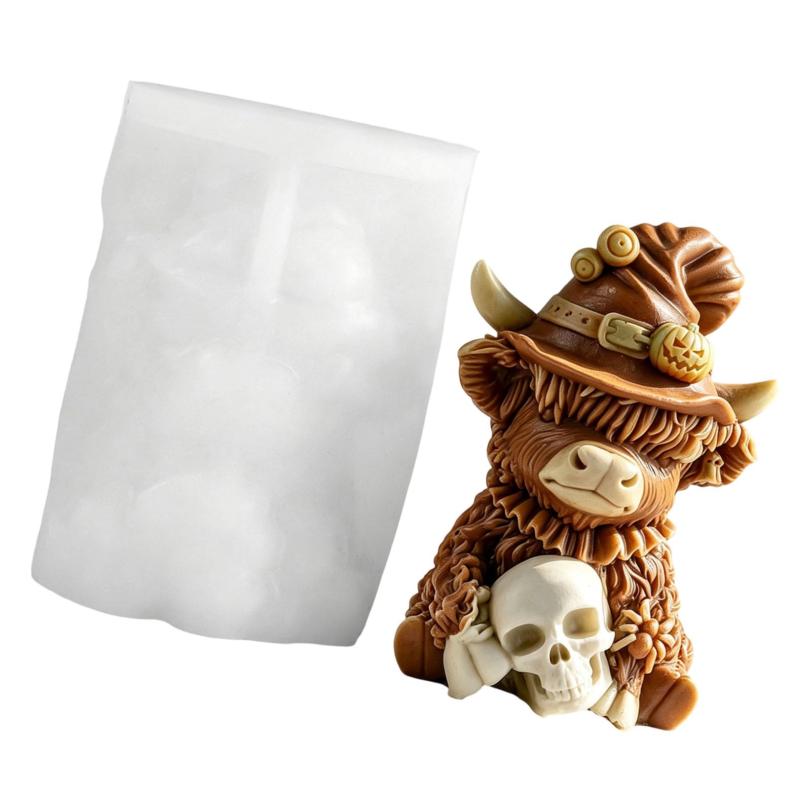 Elnwnnkc Food Safe Silicone in Fun Cattle Shape for Seasonal Craft and Parties Silicone Making